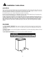 Preview for 5 page of Danby DCF051A1WDD Owner'S Use And Care Manual