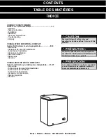 Preview for 2 page of Danby DCF055A1BP Owner'S Use And Care Manual