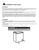 Preview for 5 page of Danby DCF055A1WDB1 Owner'S Use And Care Manual