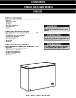 Preview for 2 page of Danby DCF072A2WP Owner'S Use And Care Manual