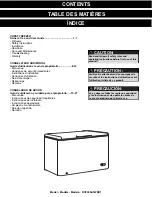 Предварительный просмотр 2 страницы Danby DCF096A1WDD1 Owner'S Use And Care Manual