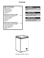 Preview for 2 page of Danby DCF401W1 Owner'S Use And Care Manual