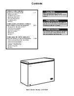 Preview for 2 page of Danby DCF700W1 Owner'S Use And Care Manual