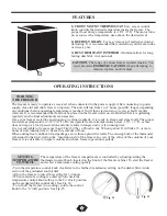 Preview for 4 page of Danby DCF709BL Owner'S Use And Care Manual