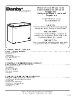 Preview for 1 page of Danby DCFM102A2WDD Owner'S Use And Care Manual