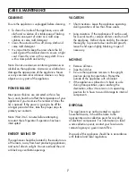 Preview for 8 page of Danby DCFM171A1WDB Owner'S Manual