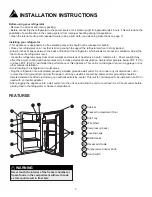 Предварительный просмотр 6 страницы Danby DCR032A1BDB Owner'S Use And Care Manual