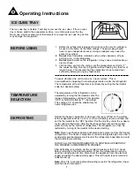 Preview for 8 page of Danby DCR032C1BSLDD Owner'S Use And Care Manual