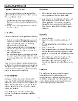 Preview for 6 page of Danby DCR033B2WM Owner'S Manual