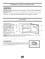 Preview for 3 page of Danby DCR059 Owner'S Use And Care Manual