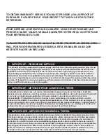 Preview for 2 page of Danby DDR030BDCWDB Owner'S Use And Care Manual