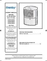 Danby DDR3008EE Owner'S Manual preview