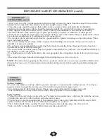 Preview for 5 page of Danby DER2009W Owner'S Use And Care Manual