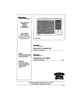 Danby Designer DAC12003D Use And Care Manual preview