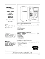 Danby Designer DFF9100W Owner'S Manual preview