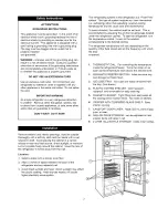 Предварительный просмотр 3 страницы Danby Designer DFF9100W Owner'S Manual