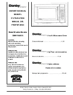 Preview for 1 page of Danby Designer DMW1048SS Owner'S Manual