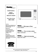 Предварительный просмотр 2 страницы Danby Designer DMW1400W Owner'S Manual