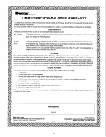 Preview for 19 page of Danby Designer DMW745SS Owner'S Manual