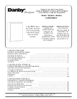 Danby Designer DUFM30WDD Owner'S Use And Care Manual preview