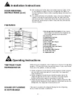 Preview for 6 page of Danby DFF048A4WDB Owner'S Use And Care Manual