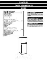 Предварительный просмотр 2 страницы Danby DFF091A1WDB Owner'S Use And Care Manual