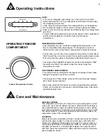 Preview for 8 page of Danby DFF100A1SLDB Owner'S Use And Care Manual