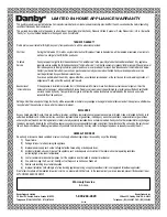 Preview for 11 page of Danby DFF100A1SLDB Owner'S Use And Care Manual