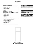 Preview for 2 page of Danby DFF100A2BSLDB Owner'S Use And Care Manual