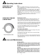 Preview for 8 page of Danby DFF100A2BSLDB Owner'S Use And Care Manual