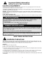 Preview for 4 page of Danby DFF100C1BSLDB Owner'S Use And Care Manual