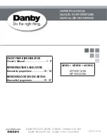 Danby DFF180E1WDB Owner'S Manual preview