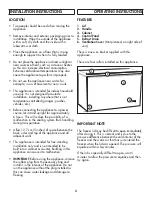 Preview for 4 page of Danby Diplomat DCF090B1WM Owner'S Manual