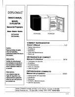 Preview for 1 page of Danby DIPLOMAT DCR033BL Owner'S Manual