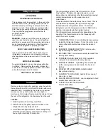 Preview for 4 page of Danby Diplomat DFF8801W Owner'S Manual