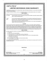 Preview for 19 page of Danby Diplomat DMW704BL Owner'S Manual