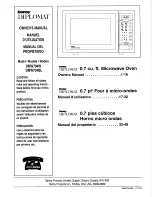 Danby Diplomat DMW704W Owner'S Manual предпросмотр