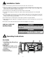 Preview for 9 page of Danby DMW111 Owner'S Use And Care Manual