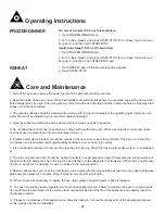 Preview for 17 page of Danby DMW1110BLDB Owner'S Use And Care Manual