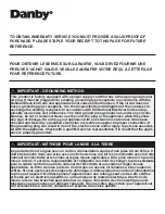 Preview for 2 page of Danby DPA060BACBDB Owner'S Use And Care Manual