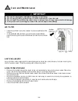 Preview for 16 page of Danby DPA060BACBDB Owner'S Use And Care Manual