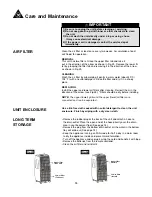 Preview for 17 page of Danby DPA100B2WDB Owner'S Use And Care Manual