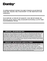 Preview for 3 page of Danby DPA100E1BDB Owner'S Use And Care Manual