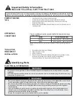 Preview for 7 page of Danby DPA100E1BDB Owner'S Use And Care Manual