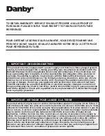 Preview for 2 page of Danby DPA120B3WDB Owner'S Use And Care Manual