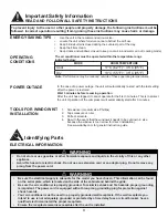 Preview for 6 page of Danby DPA120B3WDB Owner'S Use And Care Manual