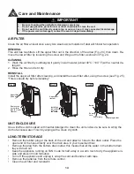 Preview for 17 page of Danby DPA120B3WDB Owner'S Use And Care Manual