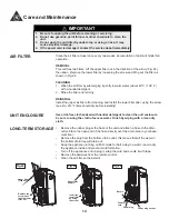 Preview for 18 page of Danby DPA120CB5BP Owner'S Use And Care Manual