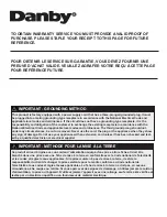 Preview for 3 page of Danby DPA120HCB1WDB Owner'S Use And Care Manual