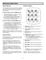 Preview for 8 page of Danby DPA120HE3BDB-6 Owner'S Manual